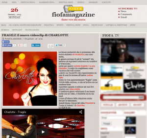 Articolo Fiofamagazine 26 Gennaio 2015